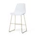 Nino-Pip barkruk wit - beige onderstel - 65 cm