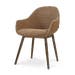 Nio-Mae eetkamerstoel bruin blend - walnoot houten onderstel