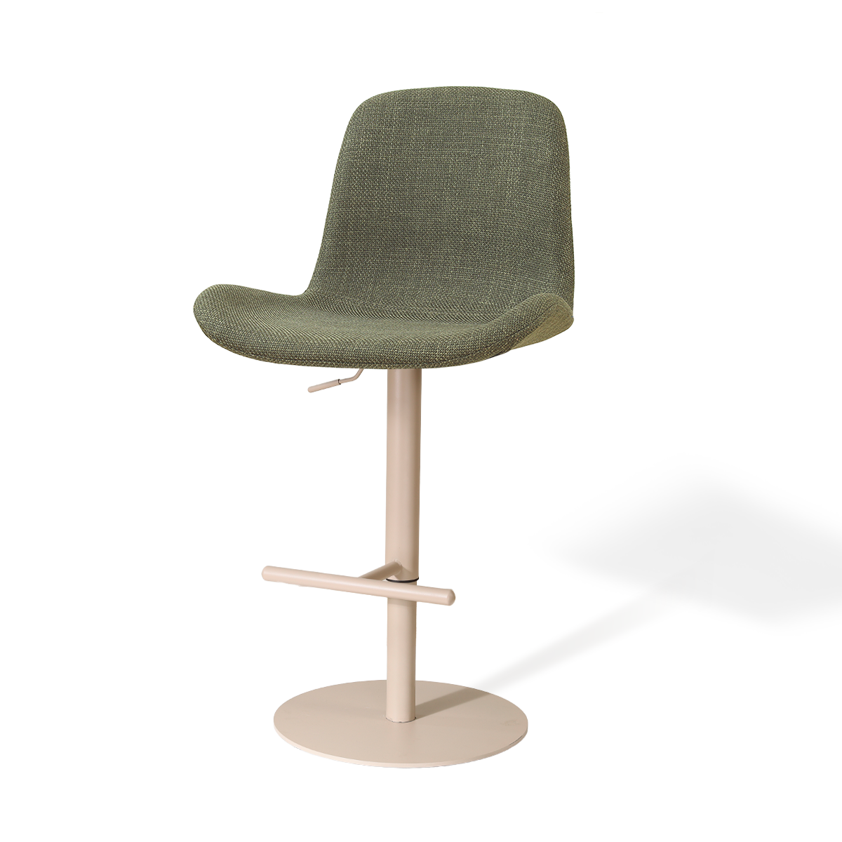 Niva-Fé draaibare tulp barkruk forestgroen - verstelbaar - beige onderstel