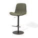 Niva-Fé draaibare tulp barkruk forestgroen - verstelbaar - mat zwart onderstel