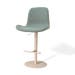 Niva-Fé draaibare tulp barkruk saliegroen - verstelbaar - beige onderstel