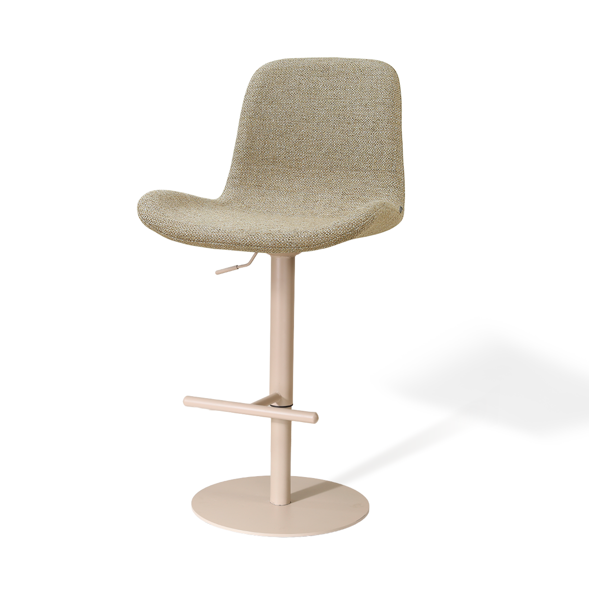 Niva-Fé draaibare tulp barkruk taupe melange - verstelbaar - beige onderstel