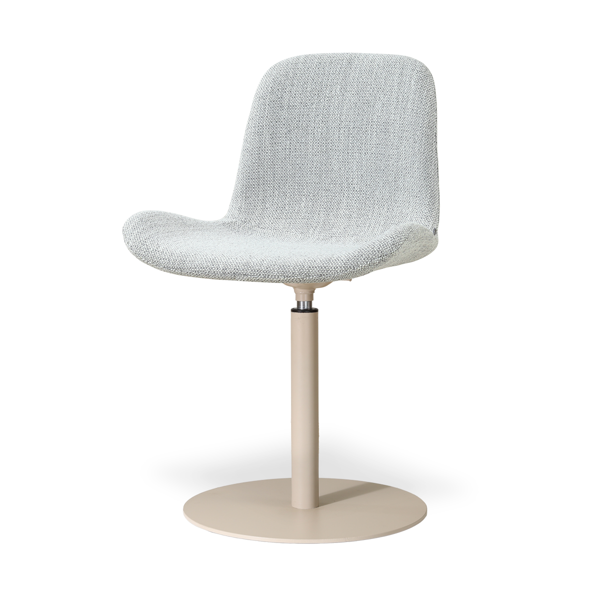 Niva-Fé draaibare tulp eetkamerstoel grijs melange - beige onderstel