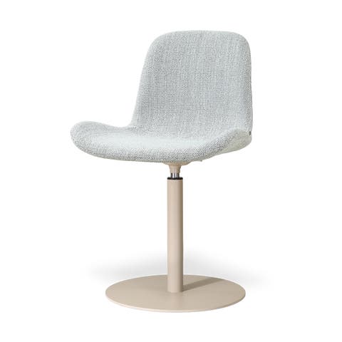 Niva-Fé draaibare tulp eetkamerstoel grijs melange - beige onderstel