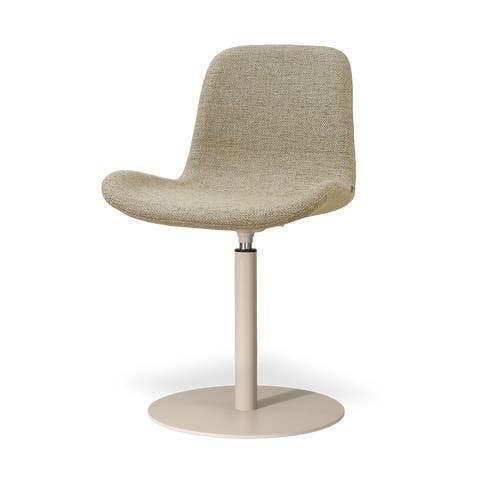 Niva-Fé draaibare tulp eetkamerstoel taupe melange - beige onderstel