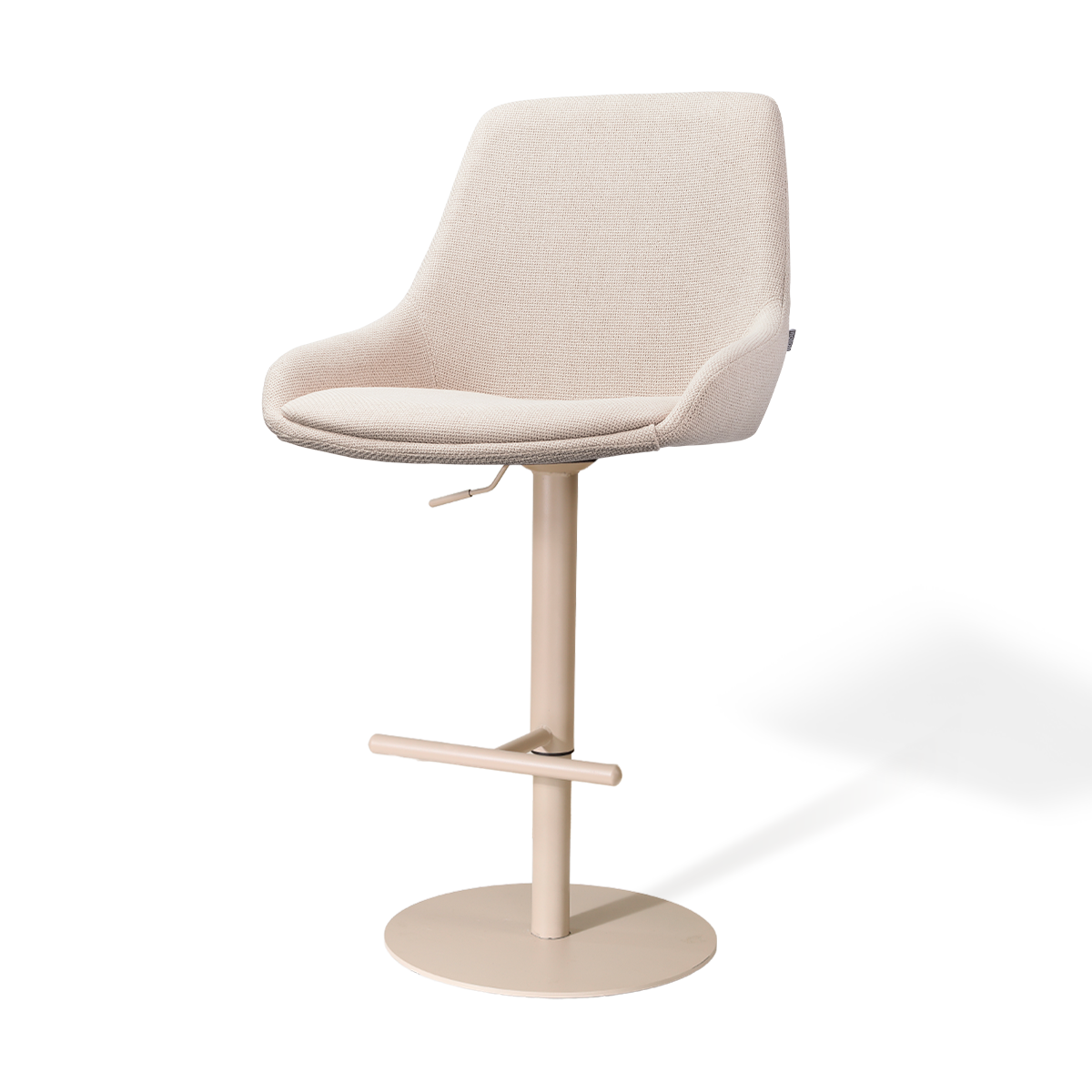 Niva-Isa draaibare tulp barkruk beige - verstelbaar - beige onderstel