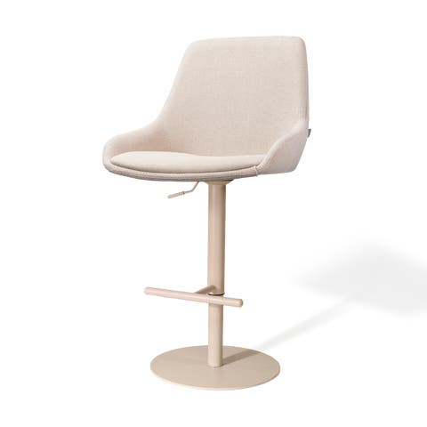 Niva-Isa draaibare tulp barkruk beige - verstelbaar - beige onderstel