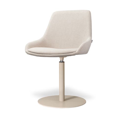 Niva-Isa draaibare tulp eetkamerstoel beige - beige onderstel