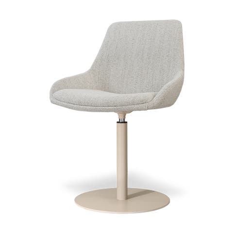 Niva-Isa draaibare tulp eetkamerstoel beige gemêleerd - beige onderstel