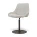 Niva-Isa draaibare tulp eetkamerstoel beige gemêleerd - mat zwart onderstel