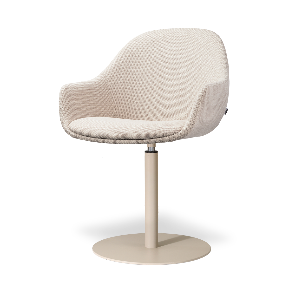 Niva-Mae draaibare tulp eetkamerstoel beige - beige onderstel