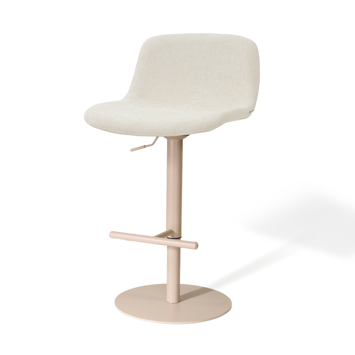 Niva-Mats draaibare tulp barkruk cottonbeige - verstelbaar - beige onderstel