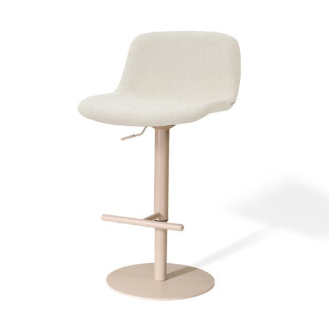Niva-Mats draaibare tulp barkruk cottonbeige - verstelbaar - beige onderstel
