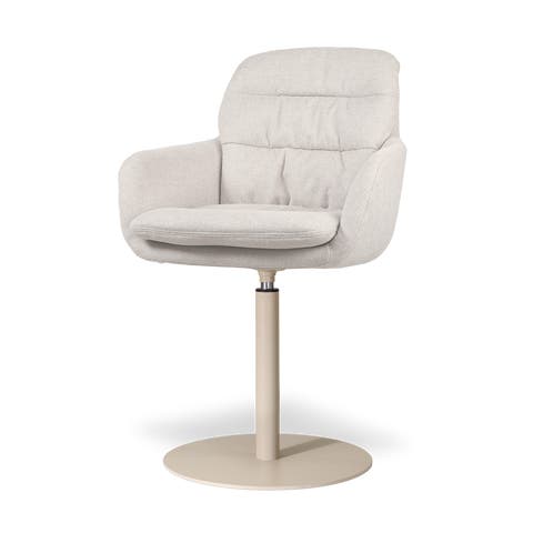 Niva-Mia draaibare tulp eetkamerstoel beige - beige onderstel