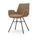 Noa-Eef eetkamerstoel bruin blend - zwart onderstel