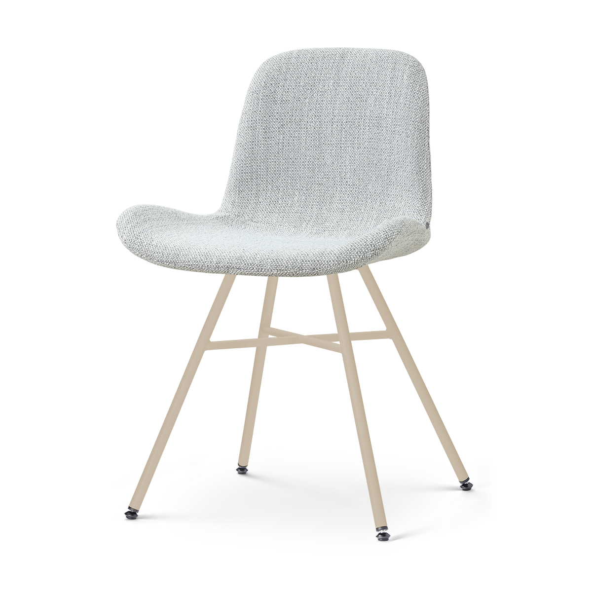 Noa-Fé eetkamerstoel grijs melange - beige onderstel