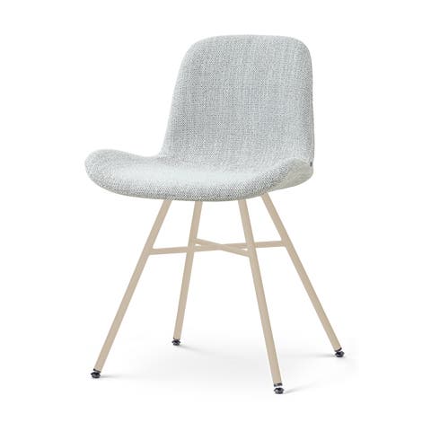 Noa-Fé eetkamerstoel grijs melange - beige onderstel