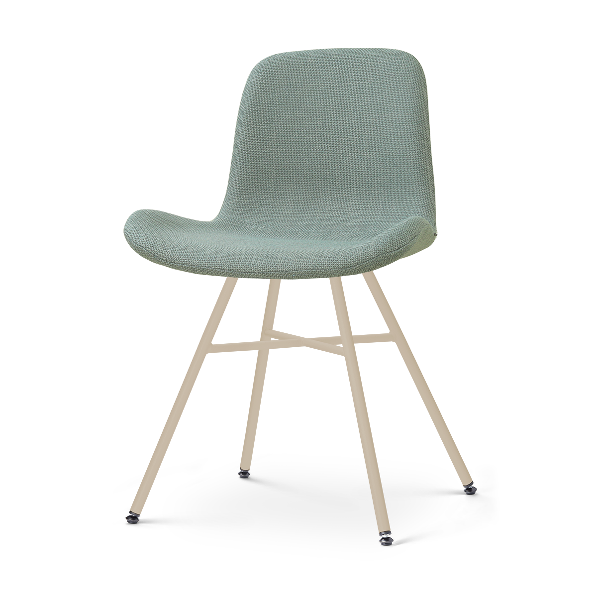 Noa-Fé eetkamerstoel saliegroen - beige onderstel
