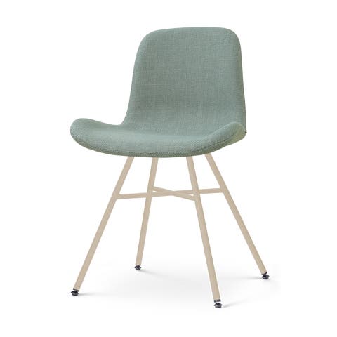 Noa-Fé eetkamerstoel saliegroen - beige onderstel