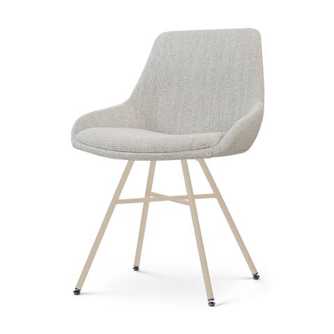 Noa-Isa eetkamerstoel beige gemêleerd - beige onderstel