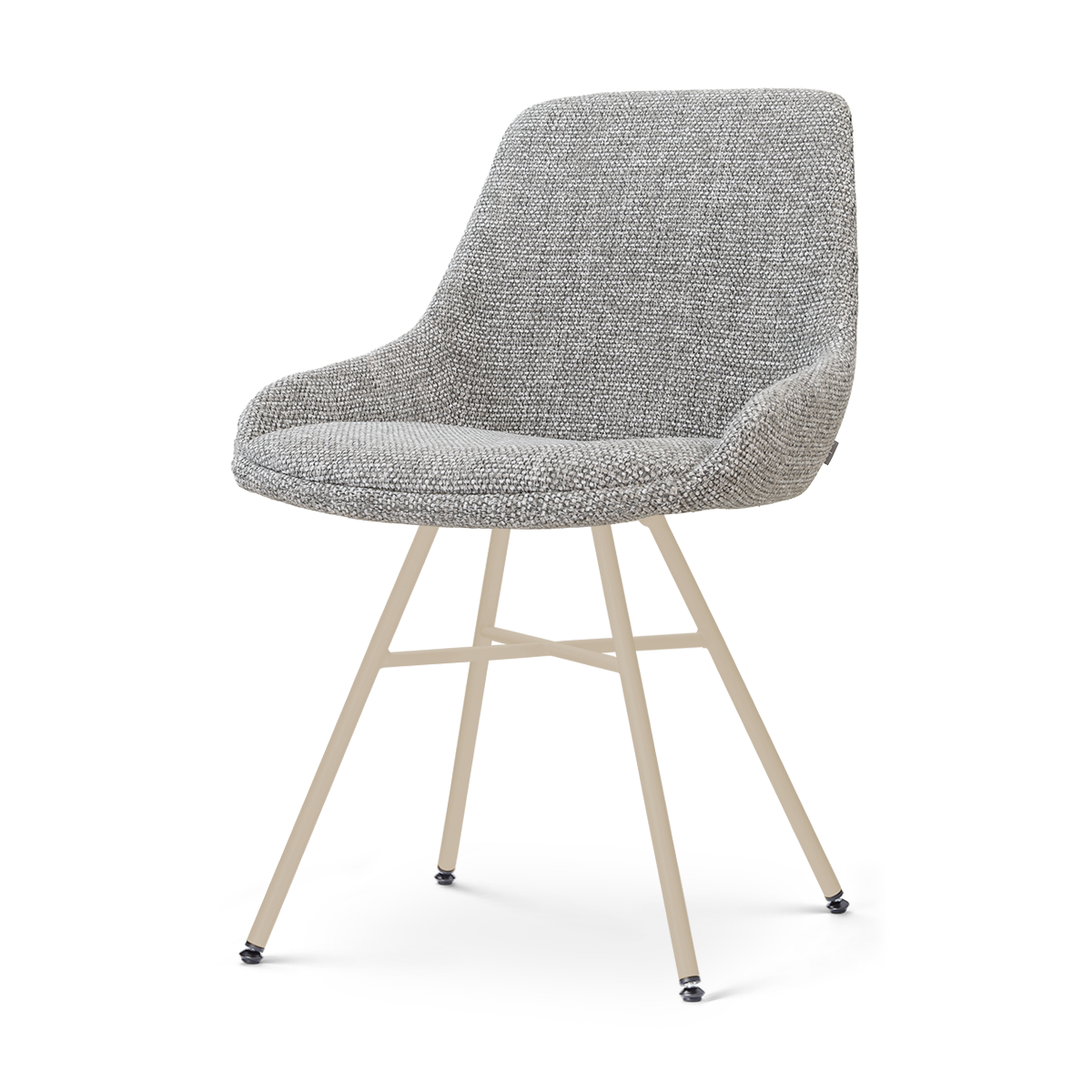 Noa-Isa eetkamerstoel saliegroen - beige onderstel