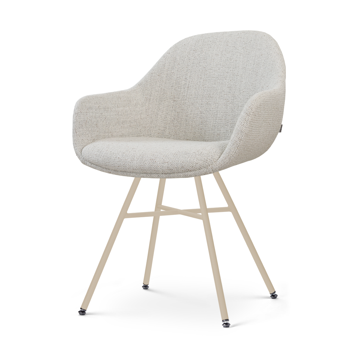 Noa-Mae eetkamerstoel beige gemêleerd - beige onderstel