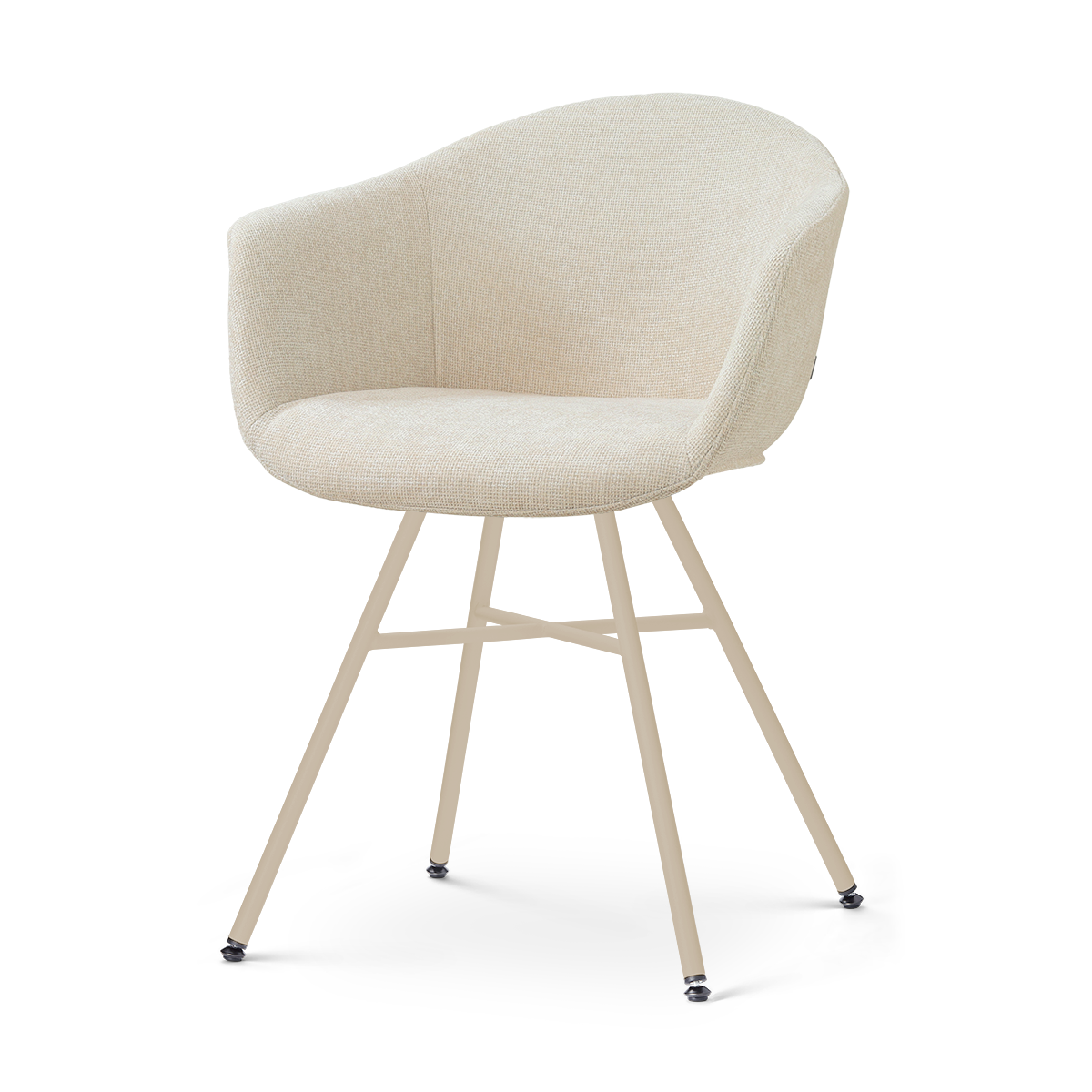 Noa-Otis eetkamerstoel cottonbeige - beige onderstel