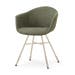 Noa-Otis eetkamerstoel forestgroen - beige onderstel