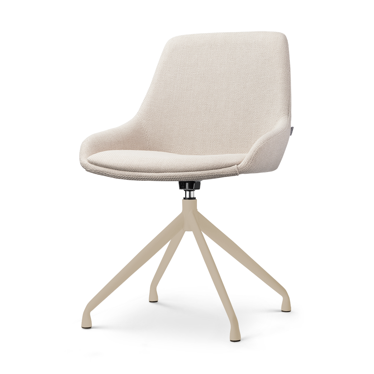Nola-Isa draaibare eetkamerstoel beige - beige onderstel