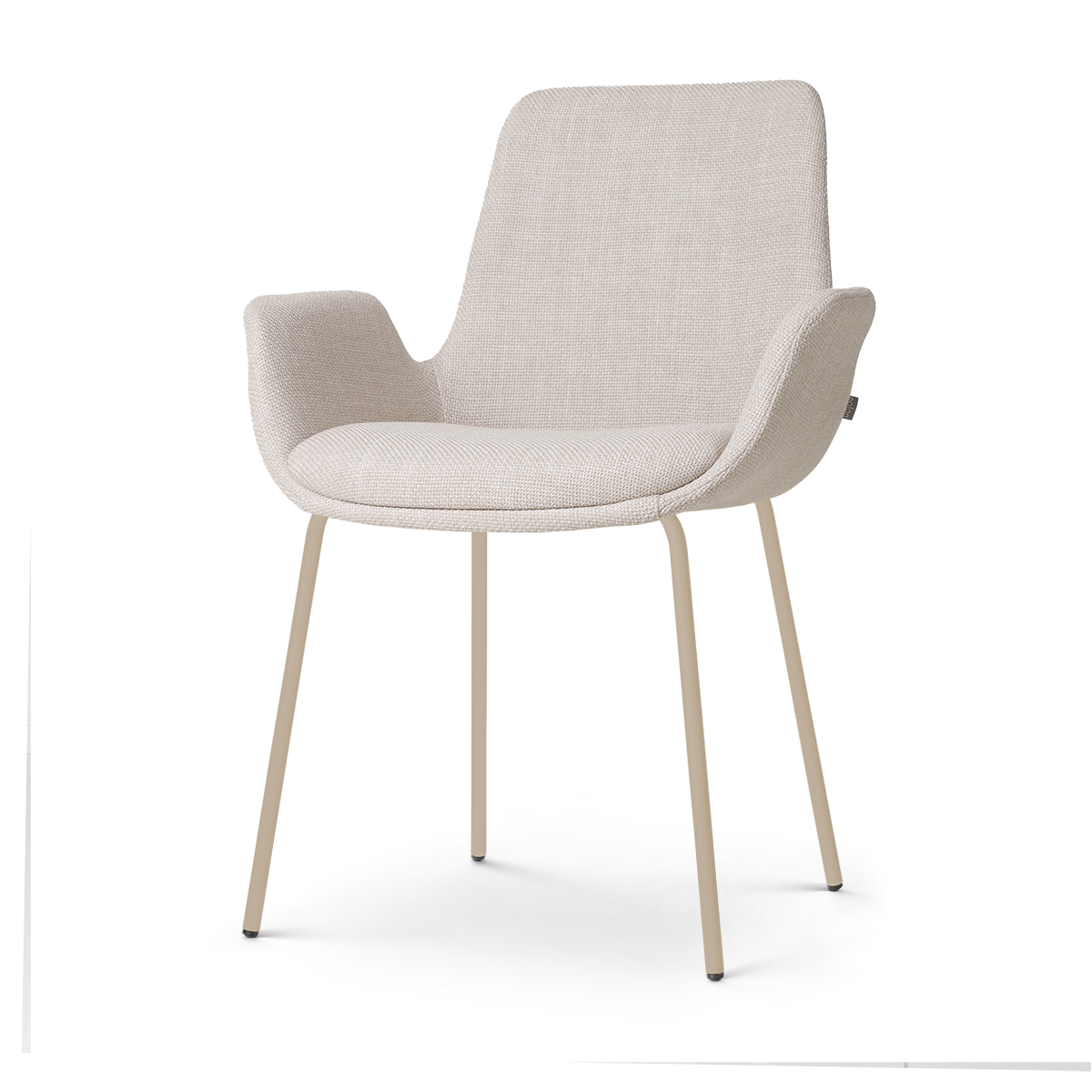 Nora-Eef eetkamerstoel beige - beige onderstel