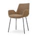 Nora-Eef eetkamerstoel bruin blend - zwart onderstel