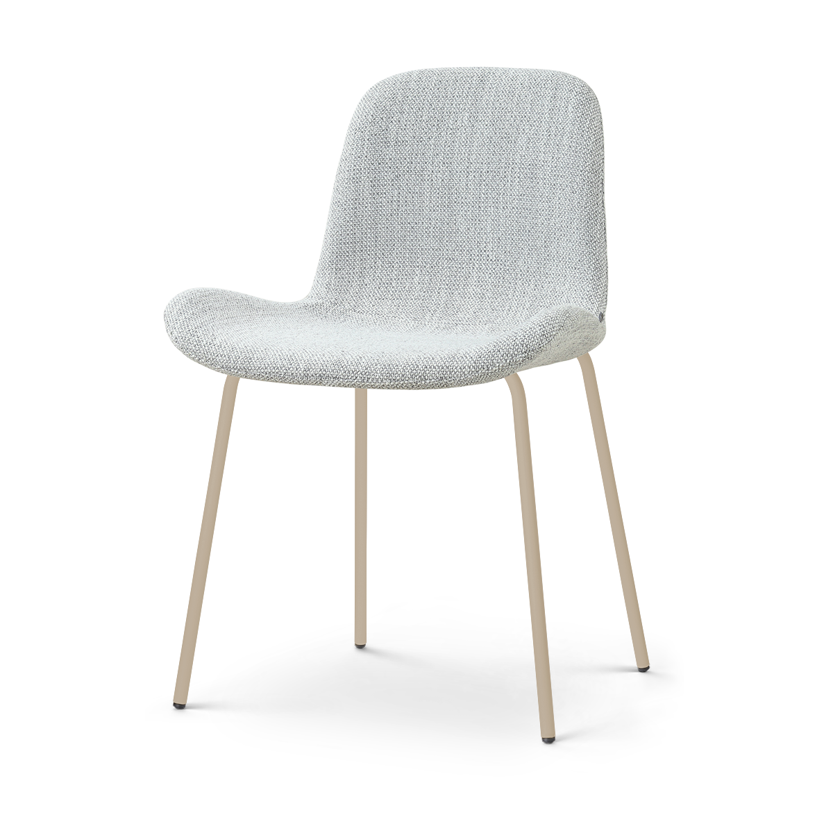 Nora-Fé eetkamerstoel grijs melange - beige onderstel