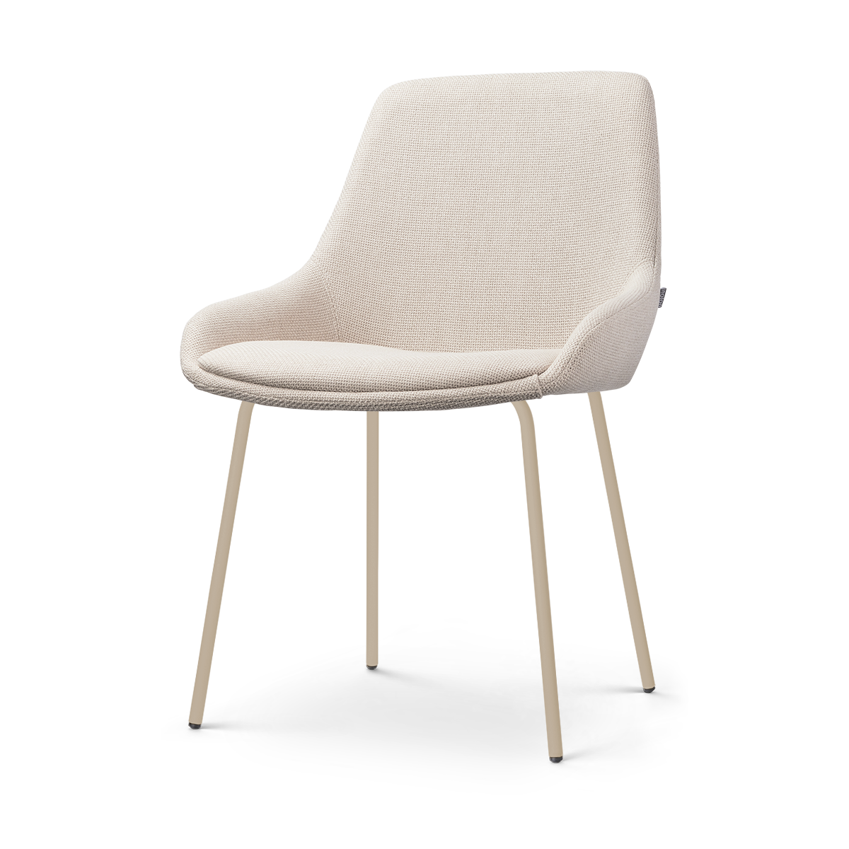 Nora-Isa eetkamerstoel beige - beige onderstel