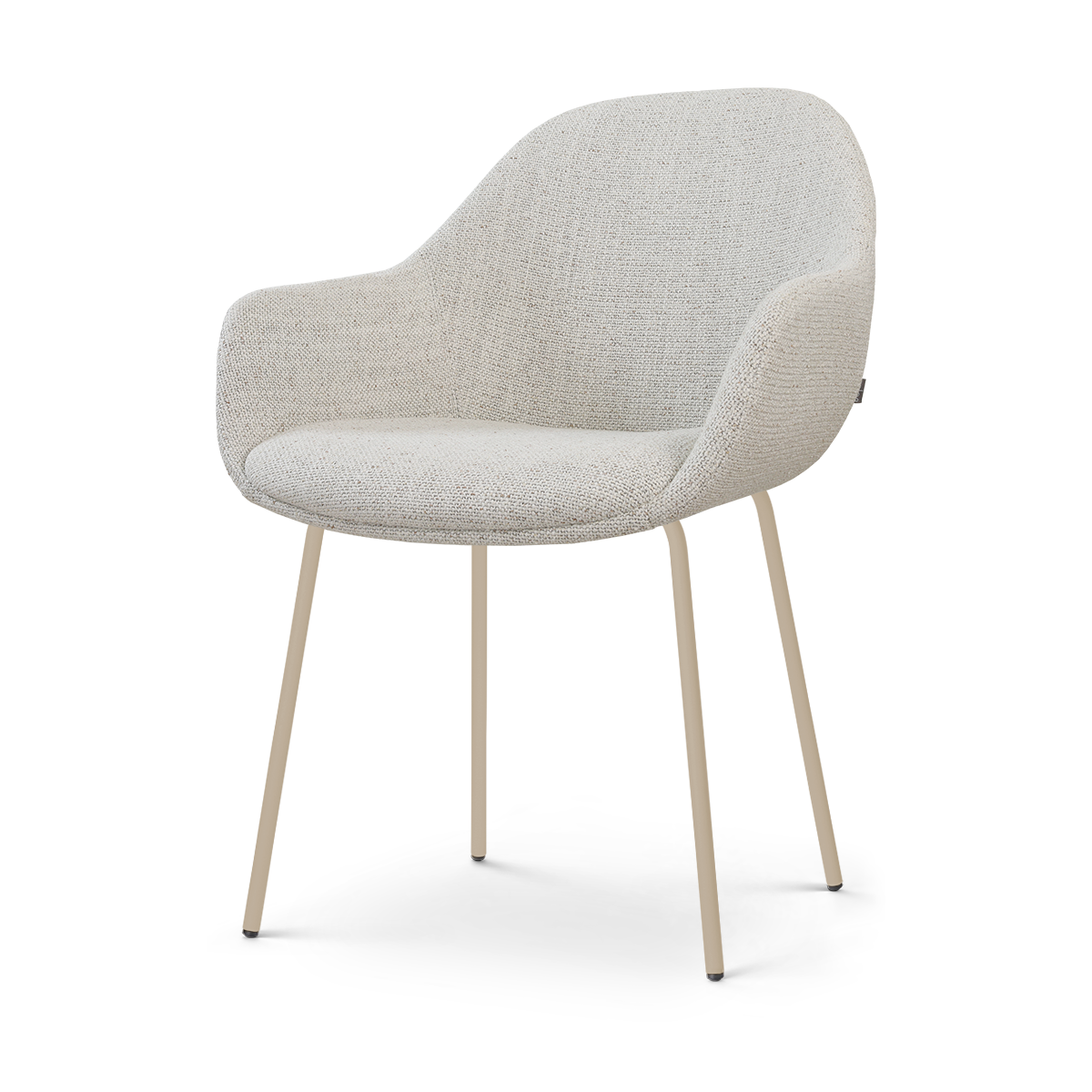 Nora-Mae eetkamerstoel beige gemêleerd - beige onderstel