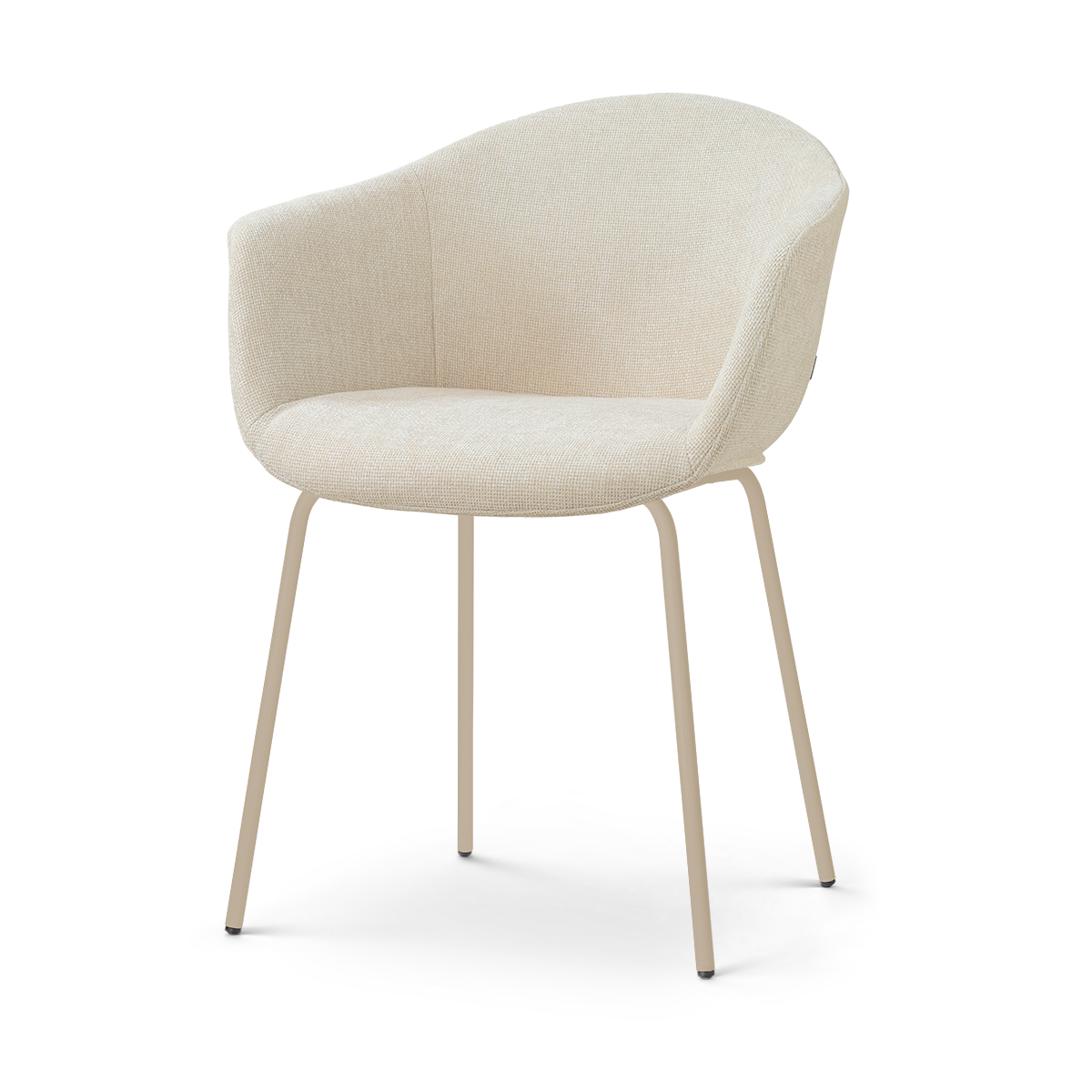 Nora-Otis eetkamerstoel cottonbeige - beige onderstel