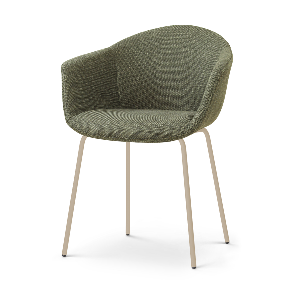 Nora-Otis eetkamerstoel forestgroen - beige onderstel
