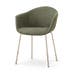 Nora-Otis eetkamerstoel forestgroen - beige onderstel