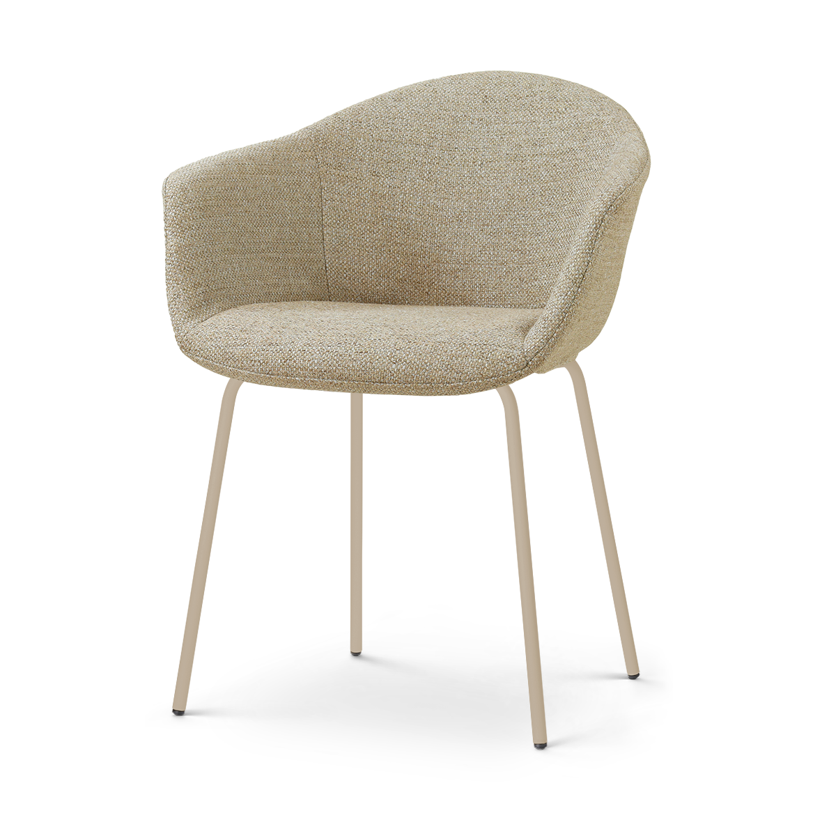 Nora-Otis eetkamerstoel taupe melange - beige onderstel