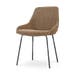 Nora-isa eetkamerstoel bruin blend - zwart onderstel