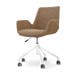Nout-Eef bureaustoel bruin blend - wit onderstel