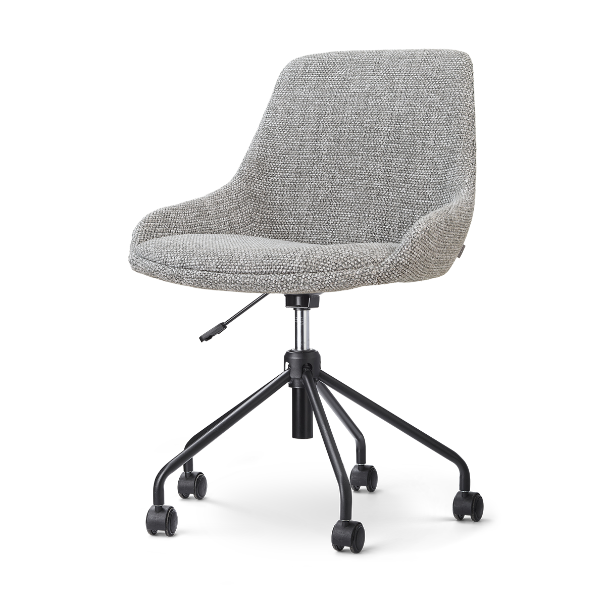 Nout-Isa bureaustoel grijs blend - zwart onderstel