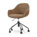 Nout-Mae bureaustoel bruin blend - zwart onderstel