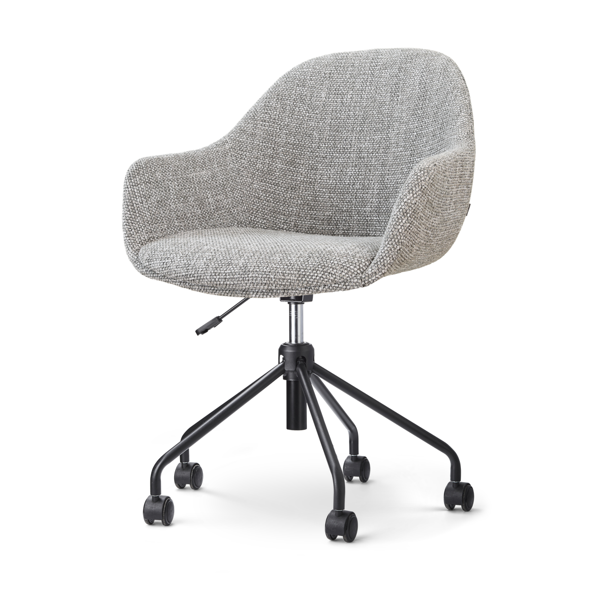 Nout-Mae bureaustoel grijs blend - zwart onderstel