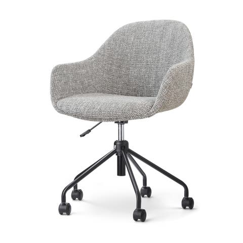 Nout-Mae bureaustoel grijs blend - zwart onderstel