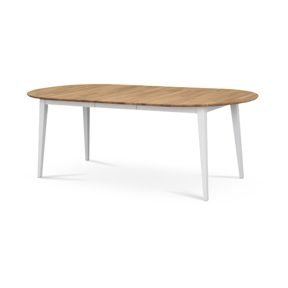 Filippa uitschuifbare houten eettafel naturel - Ovaal - 170 tot 210 x 105 cm