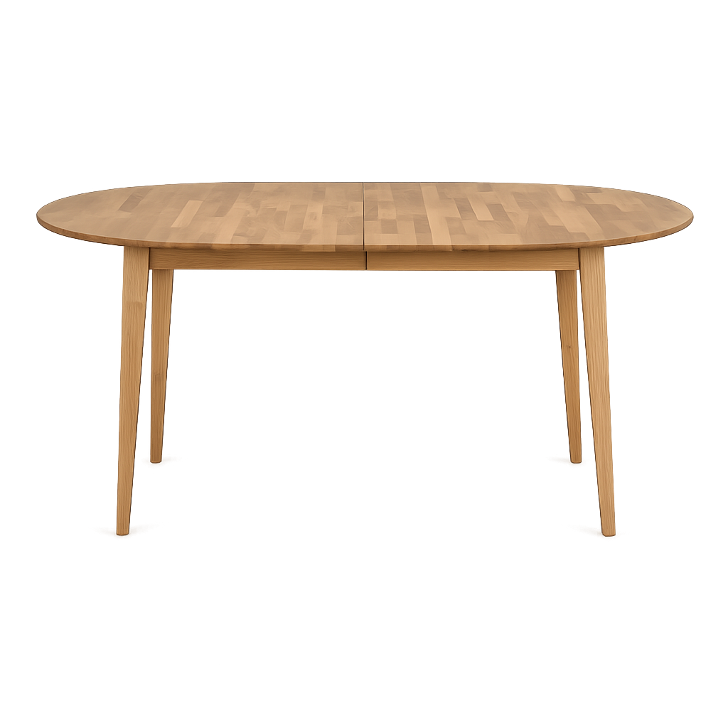 Filippa uitschuifbare houten eettafel naturel - 170 x 105 cm