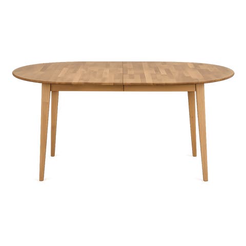 Filippa uitschuifbare houten eettafel naturel - 170 x 105 cm