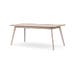 Yumi verlengbare houten eettafel whitewash - 190 x 90 cm