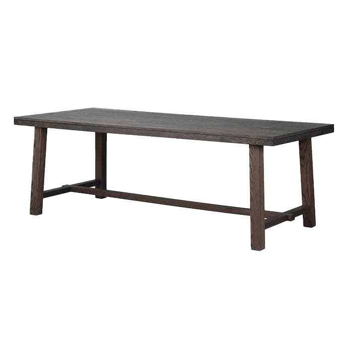Brooklyn verlengbare houten eettafel donker eiken - 220 x 95 cm