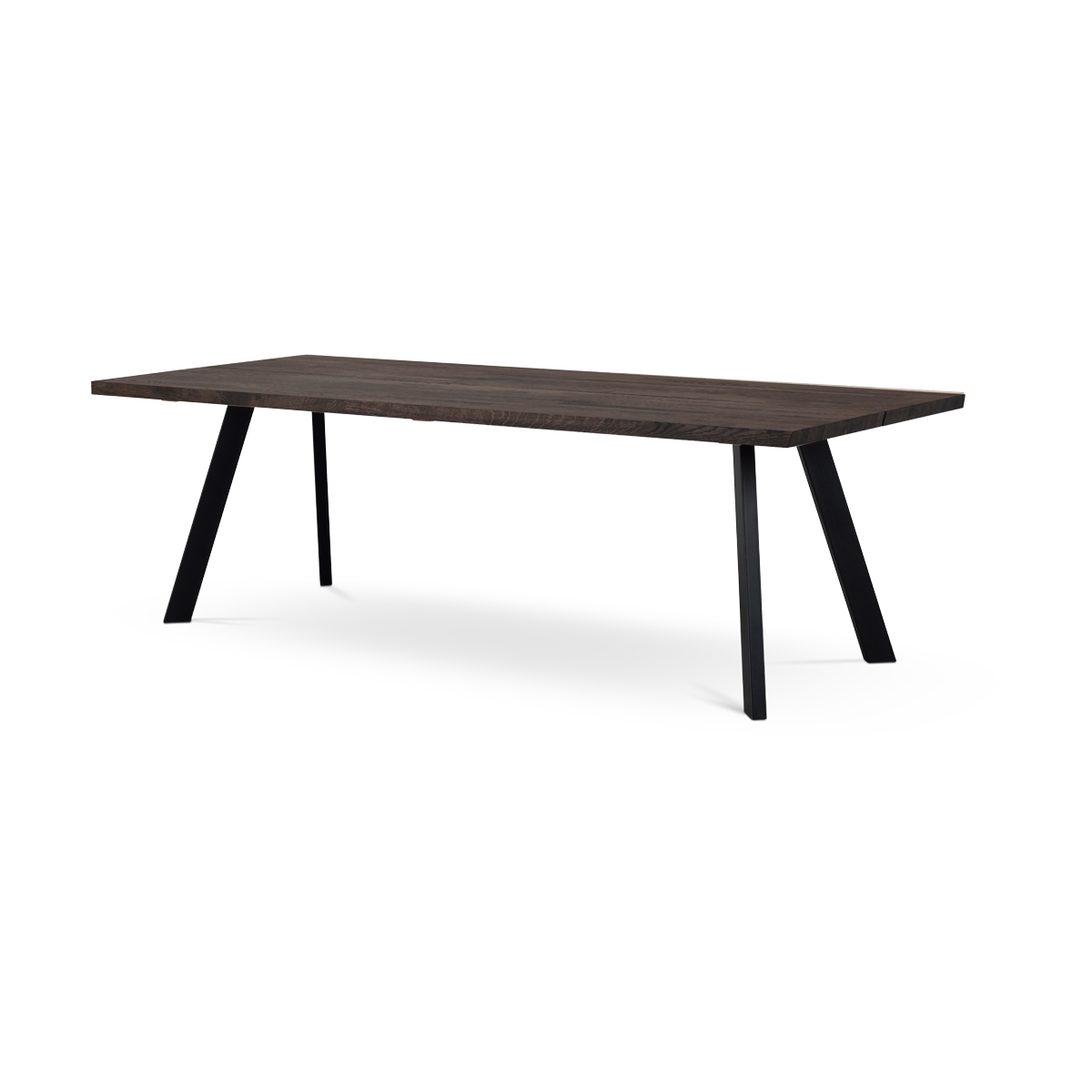 Fred houten eettafel donkerbruin - 240 x 100 cm